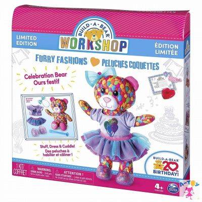 купить Студия мягкой игрушки Build A Bear доп набор 20th Birthday Celebration Bear - Limited Edition