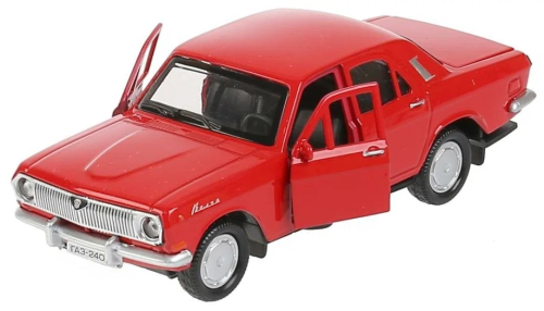 купить Машинка металлическая инерционная Технопарк ГАЗ-2401 Волга, 12 см, красная