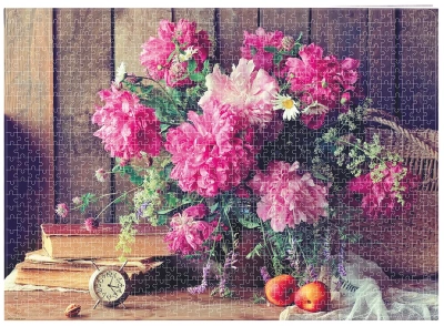 купить Пазл 1000 штук "Аромат пионов, Виа Терра"