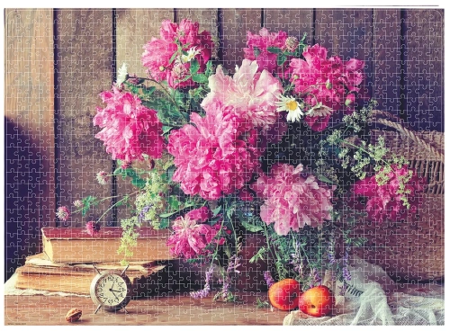 купить Пазл 1000 штук "Аромат пионов, Виа Терра"