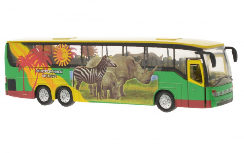 купить Машина Технопарк Экскурсионный Автобус - Сафари, инерционная
