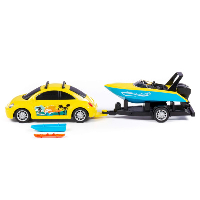 купить Полесье, Автомобиль "Турне" с катером на прицепе (в лотке), 92540