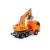 купить Автомобиль-экскаватор инерционный МАЗ, со светом и звуком, оранжевый (в коробке)Полесье 67286