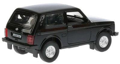 купить Машинка металлическая инерционная Технопарк Lada 4x4 12 см. черная