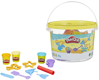 купить PLAY-DOH, Ведёрочко,  игровой набор "Пляж", 23242/23414