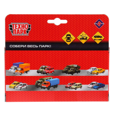 купить Машинка коллекционная металлическая ТехноПарк Урал пожарная, 12 см, инерционная, в коробке