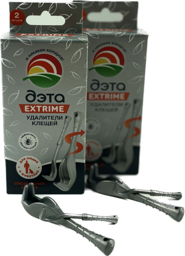 купить ДЭТА Удалитель клещей для людей и животных 2 упаковки по 2 шт