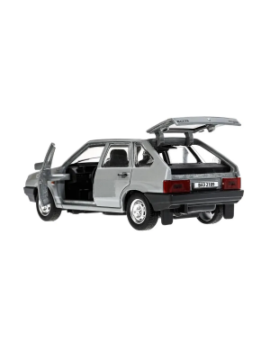 купить Машинка металлическая инерционная Технопарк ВАЗ-2109 "СПУТНИК" 12 см, серебряная