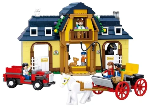 купить Конструктор Лошадиная ферма, Sluban серия Город ферма, M38-B0560