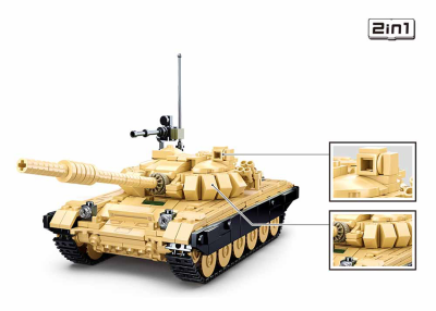 купить Конструктор Sluban "Военный танк" (770 дет.), M38-B1011