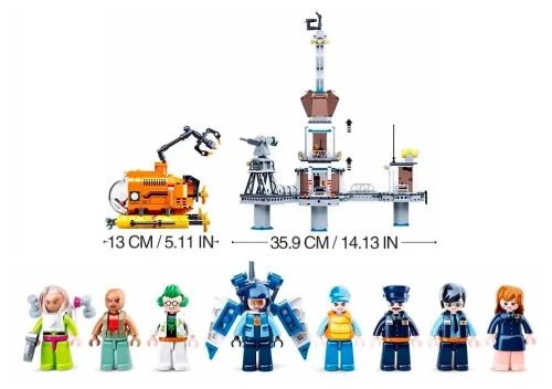 купить Конструктор SLUBAN Полицейский участок 1016деталей M38-B0828