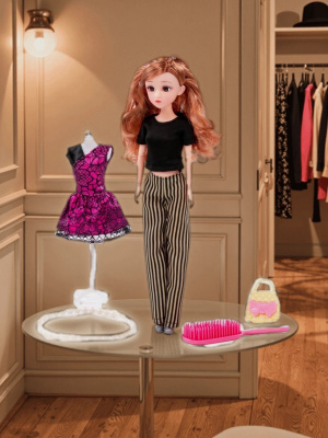 купить Кукла "Ксюша" Полесье  в костюме, 30см + аксессуары (5 элементов)