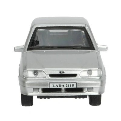 купить Машинка металлическая инерционная Технопарк Ваз-2115 Самара, 12 см, серебристо-серый