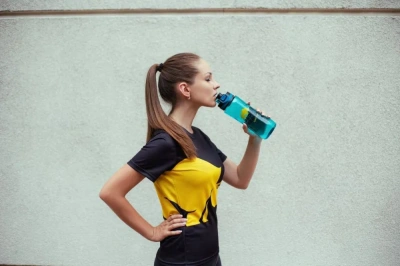 купить Питьевая бутылка, 800 мл Синяя. С логотипом Прайм Крафт