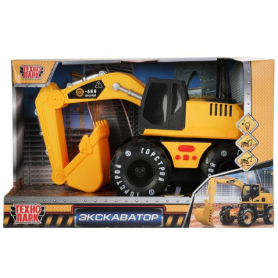 купить Технопарк Экскаватор со звуком и светом, 23 см, 1811A431-R-EXC