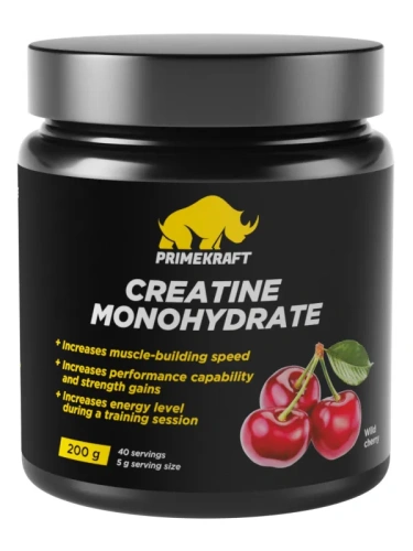 купить Креатин Моногидрат PRIMEKRAFT Creatine Monohydrate, Дикая вишня, банка 200 гр.