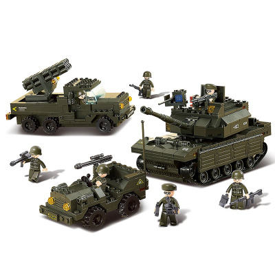 купить Sluban, Конструктор, серия Армия - набор техники "Полевые учения" (602 дет.), M38-B6800