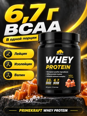 купить Сывороточный протеин WHEY «Солёная карамель» (Salted caramel), банка 450 гр