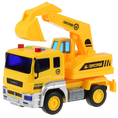 купить Технопарк, машина свет+звук Камаз экскаватор 17см, KAM-17PL-DIG