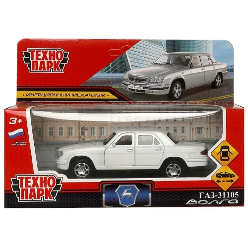 купить Машинка металлическая Технопарк ГАЗ -31105 Волга, 12 см, белая