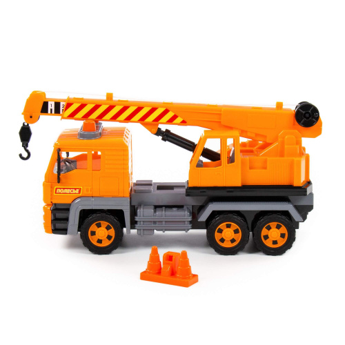 купить Полесье, "Алмаз", автомобиль-кран инерционный (в сеточке), 86716