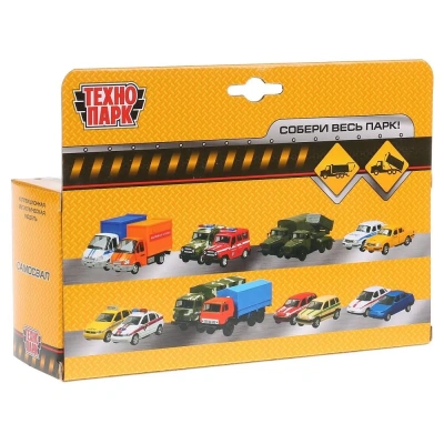 купить Машинка металлическая Технопарк Самосвал, 14 см, желтый