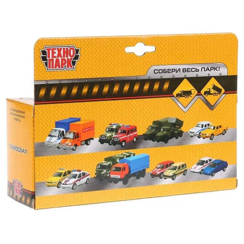 купить Машинка металлическая Технопарк Самосвал, 14 см, желтый