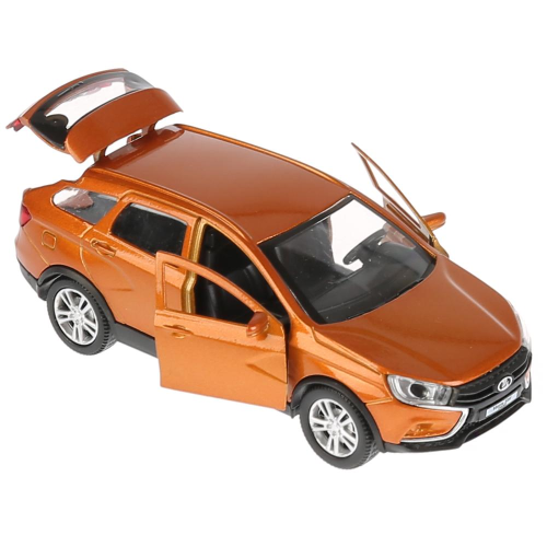 купить Машинка металлическая инерционная Технопарк LADA VESTA SW CROSS, 12 см, цвет - золотой