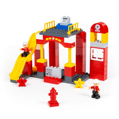 купить Конструктор "Макси" - "Пожарная станция" (81 элемент), 77509-PL