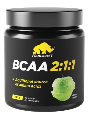 купить Аминокислоты PRIMEKRAFT BCAA 2:1:1 (БЦАА) со вкусом Зеленое яблоко, 150 г