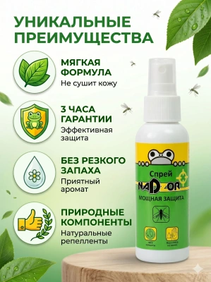 купить Nadzor Спрей 100мл. От комаров и мошек ISK001N