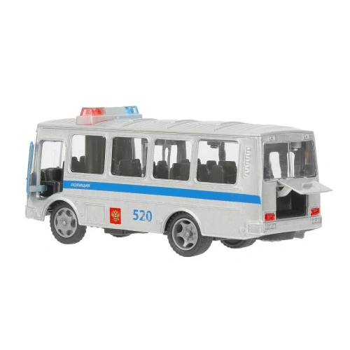 купить Машина металлическая инерционная Технопарк  ПАЗ 3205 (14 см, свет-звук) коричневая