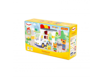 купить Конструктор Полесье "Макси" - "Три кота. Автовокзал", 43 эл.