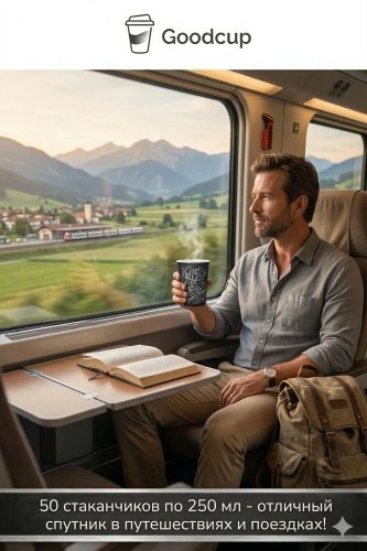 купить Бумажный стакан "Мел" 250 мл 50 шт.