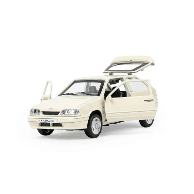 купить Машинка металлическая инерционная Технопарк ВАЗ-2113 12 см. бежевая