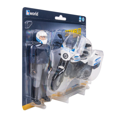 купить Bruder Мотоцикл Scrambler Ducati с фигуркой полицейского, 62-731