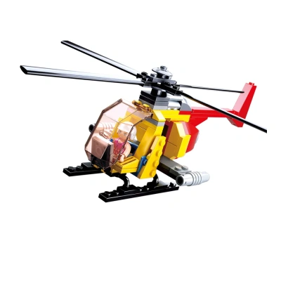 купить Конструктор вертолет, Sluban с фигуркой, серия Авиация, M38-B0667A
