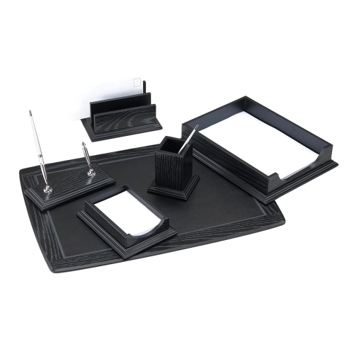 купить Набор настольный GALANT "Black Hawk" из дерева, 6 предметов, цвет "чёрный дуб"