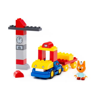 купить Конструктор Полесье "Макси" - "Три кота. Коржик и паровоз", 29 эл.