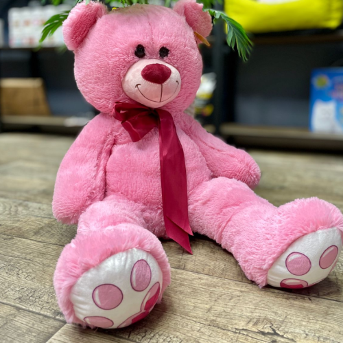 купить Мягкая игрушка Мишка, розовый 95 см