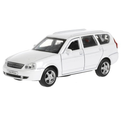 купить Машинка металлическая инерционная Технопарк "lada priora" 12 см, белая
