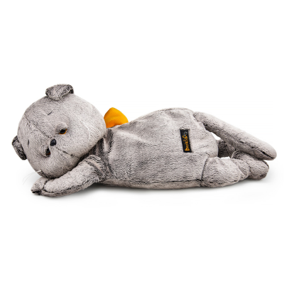 купить Мягкая игрушка Budi Basa, Кот Басик сонный с карманом на молнии (пижамница), 50 см