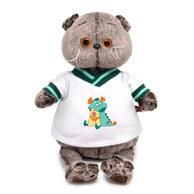 купить Кот Басик в футболке с дракончиком