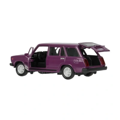 купить Машинка металлическая инерционная Технопарк ВАЗ-2104 Жигули 12 см,  цвет - баклажан