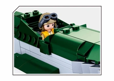 купить Конструктор Sluban Армия: Военный самолёт P51D с фигуркой 323 деталей