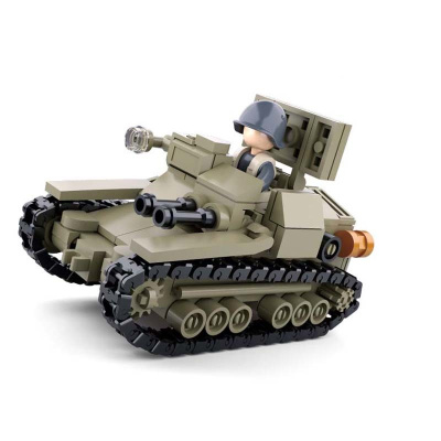 купить Sluban, Конструктор - Танкетка с фигуркой (серия WW2, 183дет), M38-B0709
