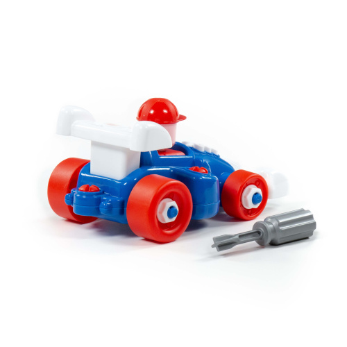 купить Полесье, Конструктор-транспорт "Автомобиль гоночный" (22 элемента) (в пакете), 77127