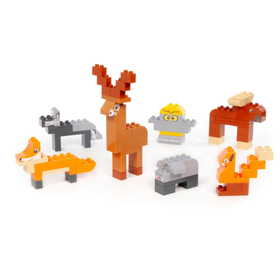 купить Конструктор Полесье "Макси" Лесные жители (80 элементов) 