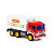 "Сити", автомобиль-фургон инерционный со светом и звуком красно-белый купить