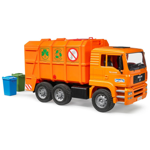 купить Bruder 03-760 Мусоровоз Bruder MAN TGA (цвет оранжевый)